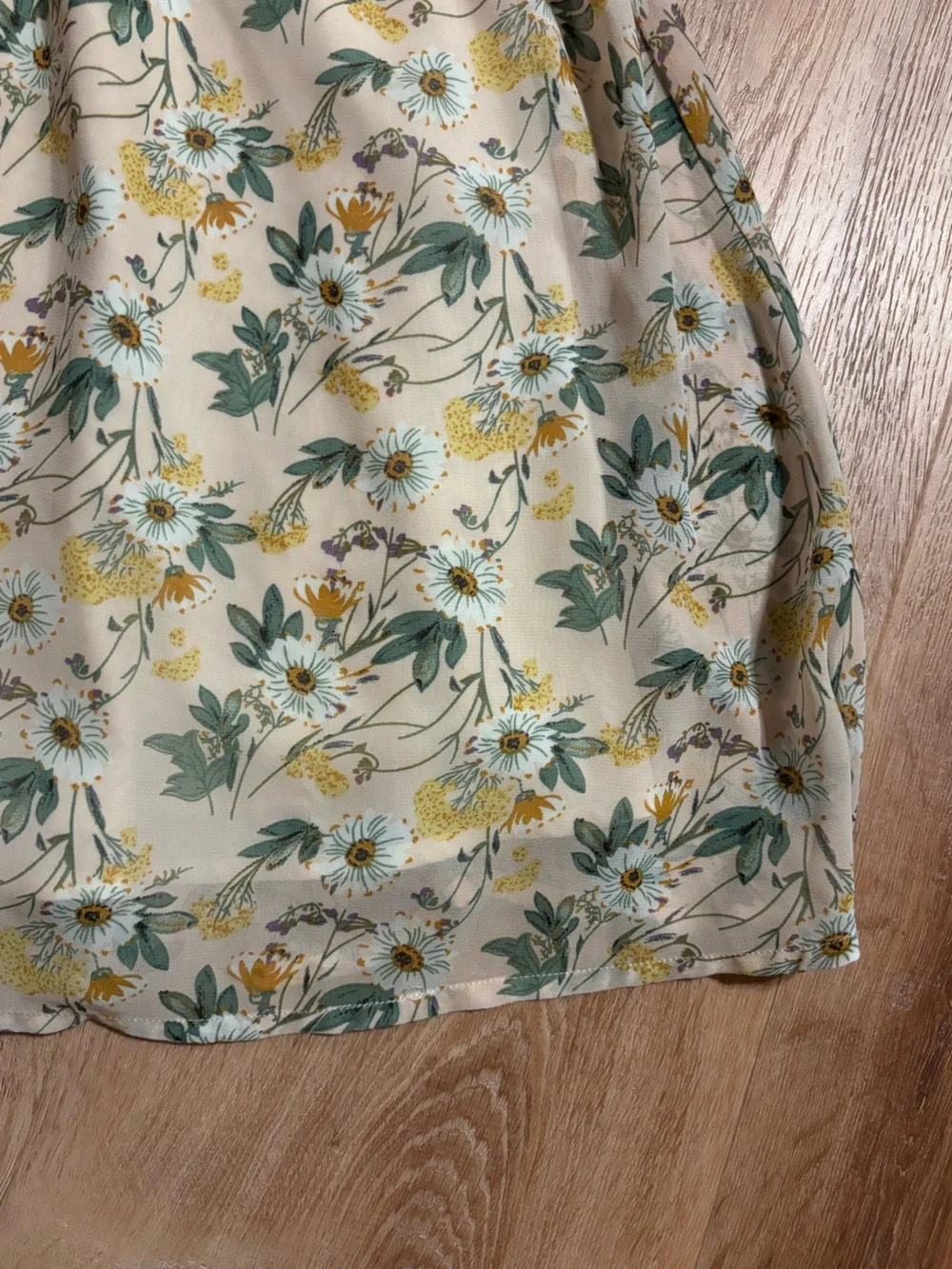 Cottagecore Floral ruffle Mini Dress in pink lined small **2 for 20**
